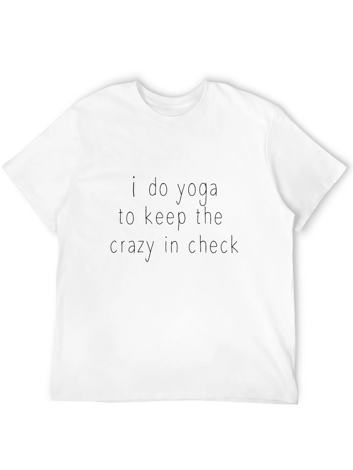 Yoga Crazy Check T-Shirt - Black