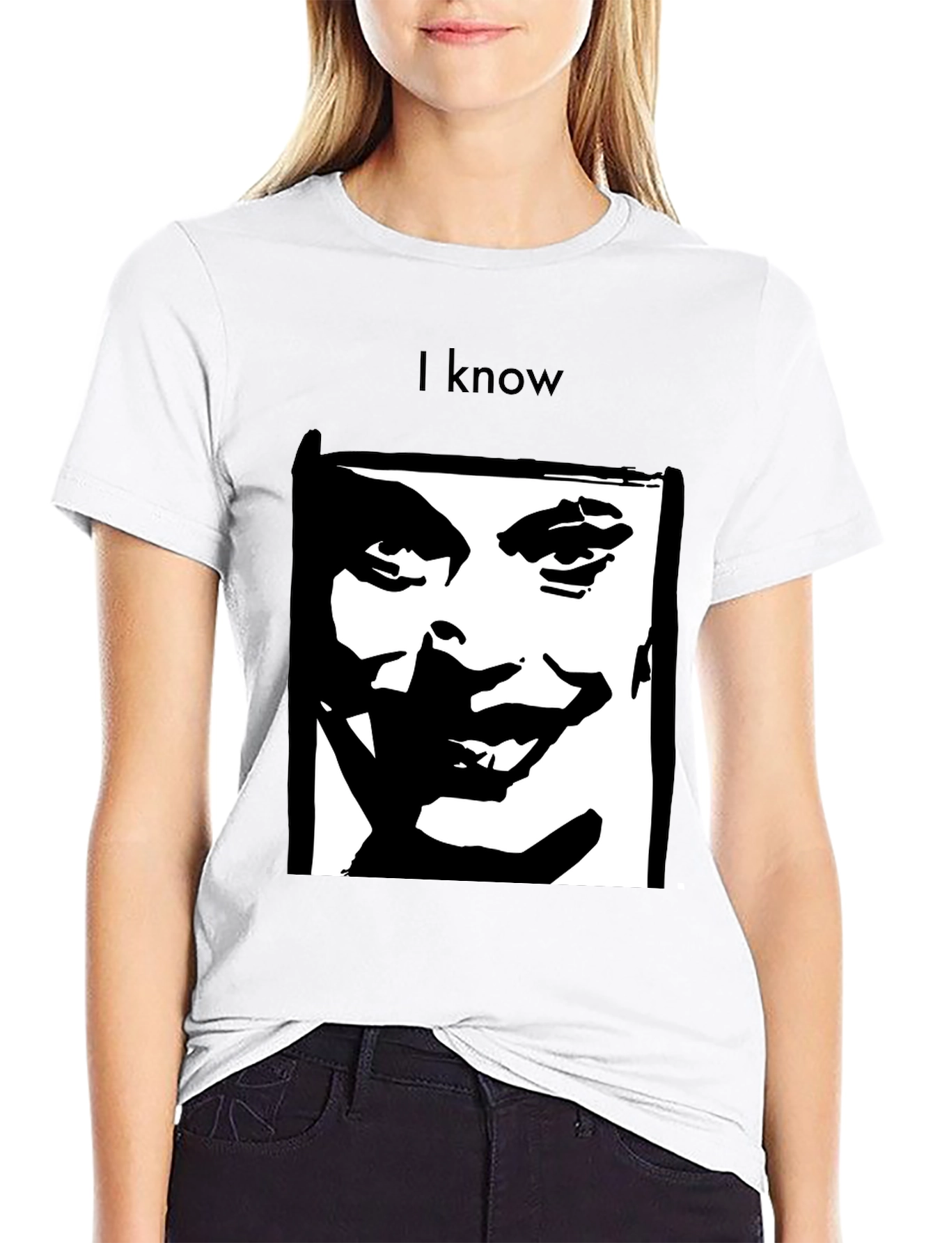 I Know Joker Graphic Black T-Shirt