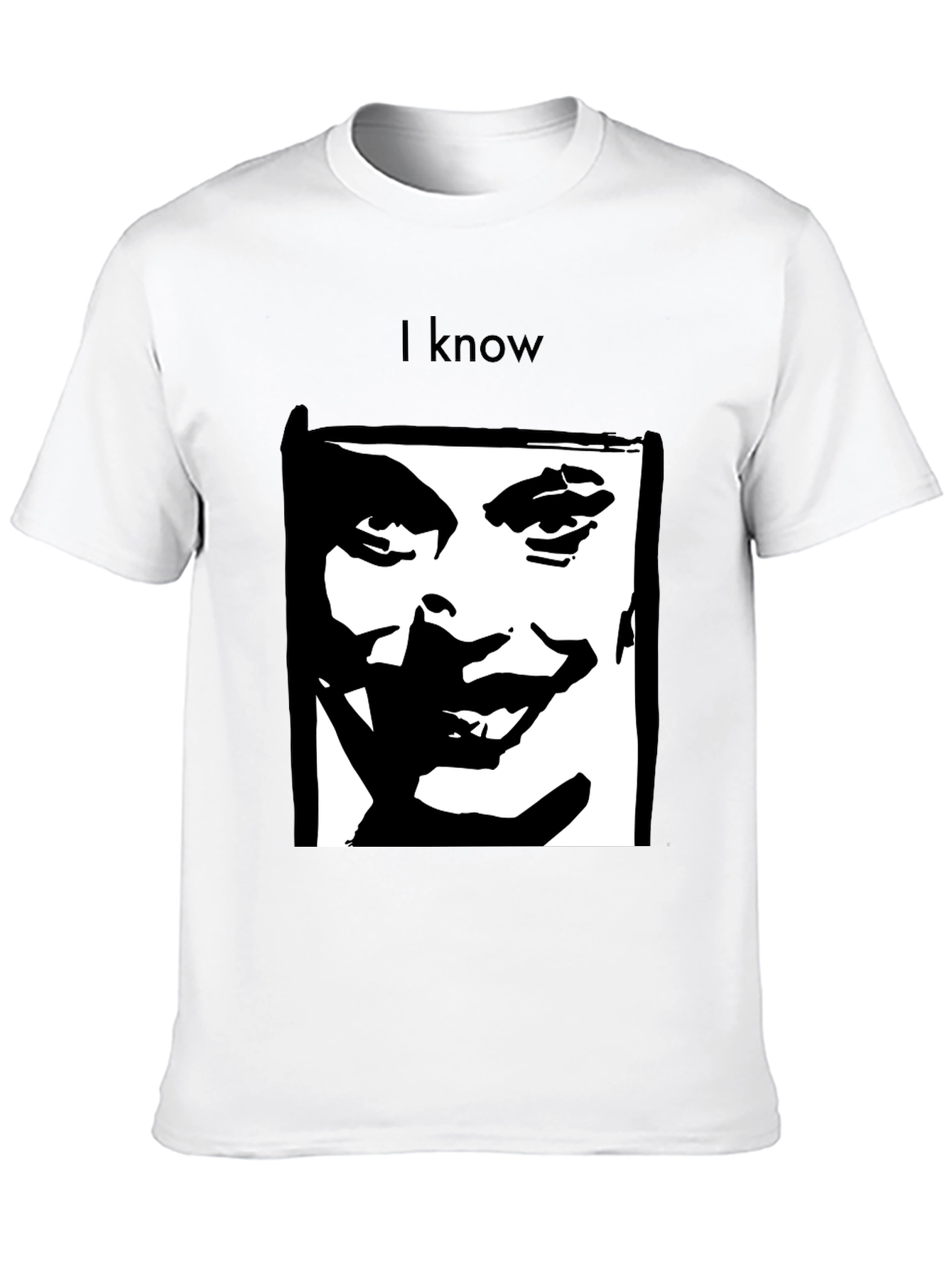 I Know Joker Graphic Black T-Shirt