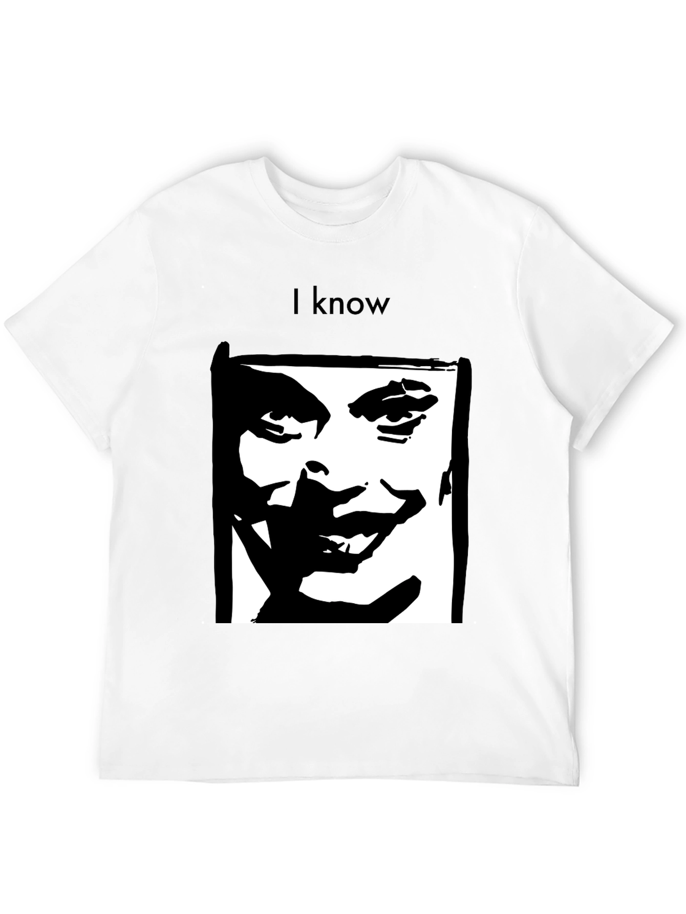 I Know Joker Graphic Black T-Shirt