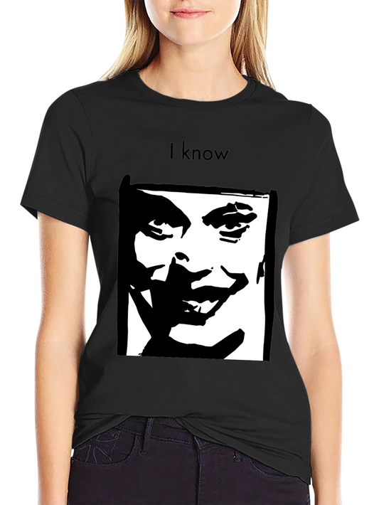 I Know Joker Graphic Black T-Shirt