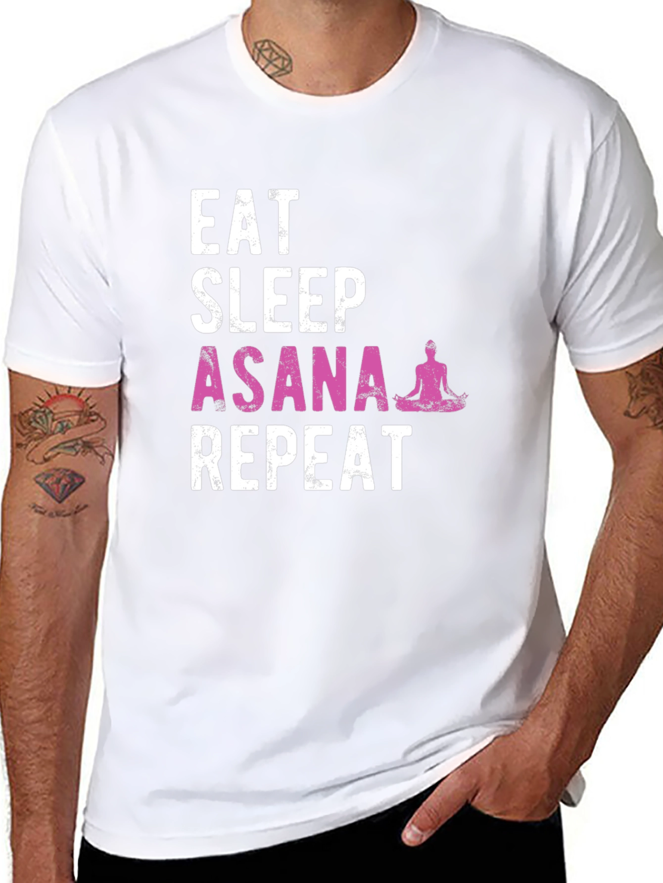 Eat Sleep Asana Repeat Yoga T-Shirt