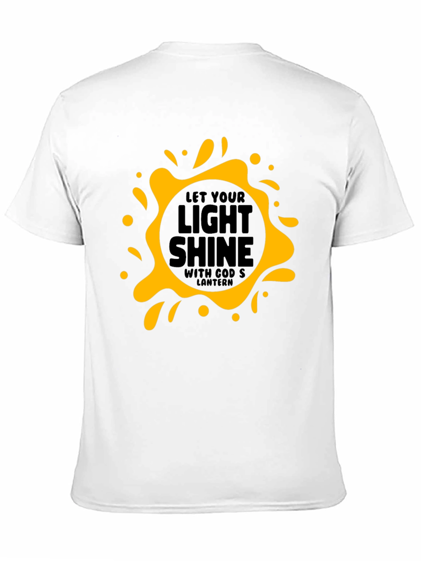 Let Your Light Shine Black Graphic Tee