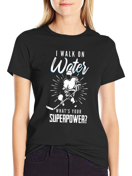 I Walk On Water Hockey T-Shirt
