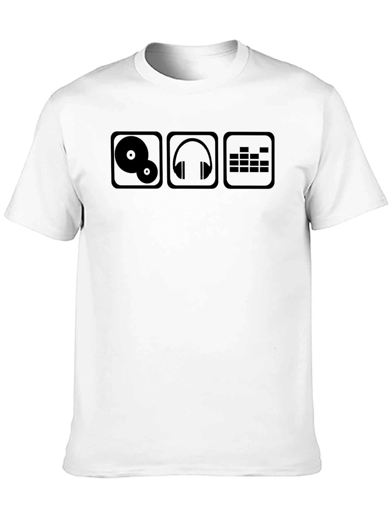 DJ Music Lover T-Shirt - Black Cotton Tee