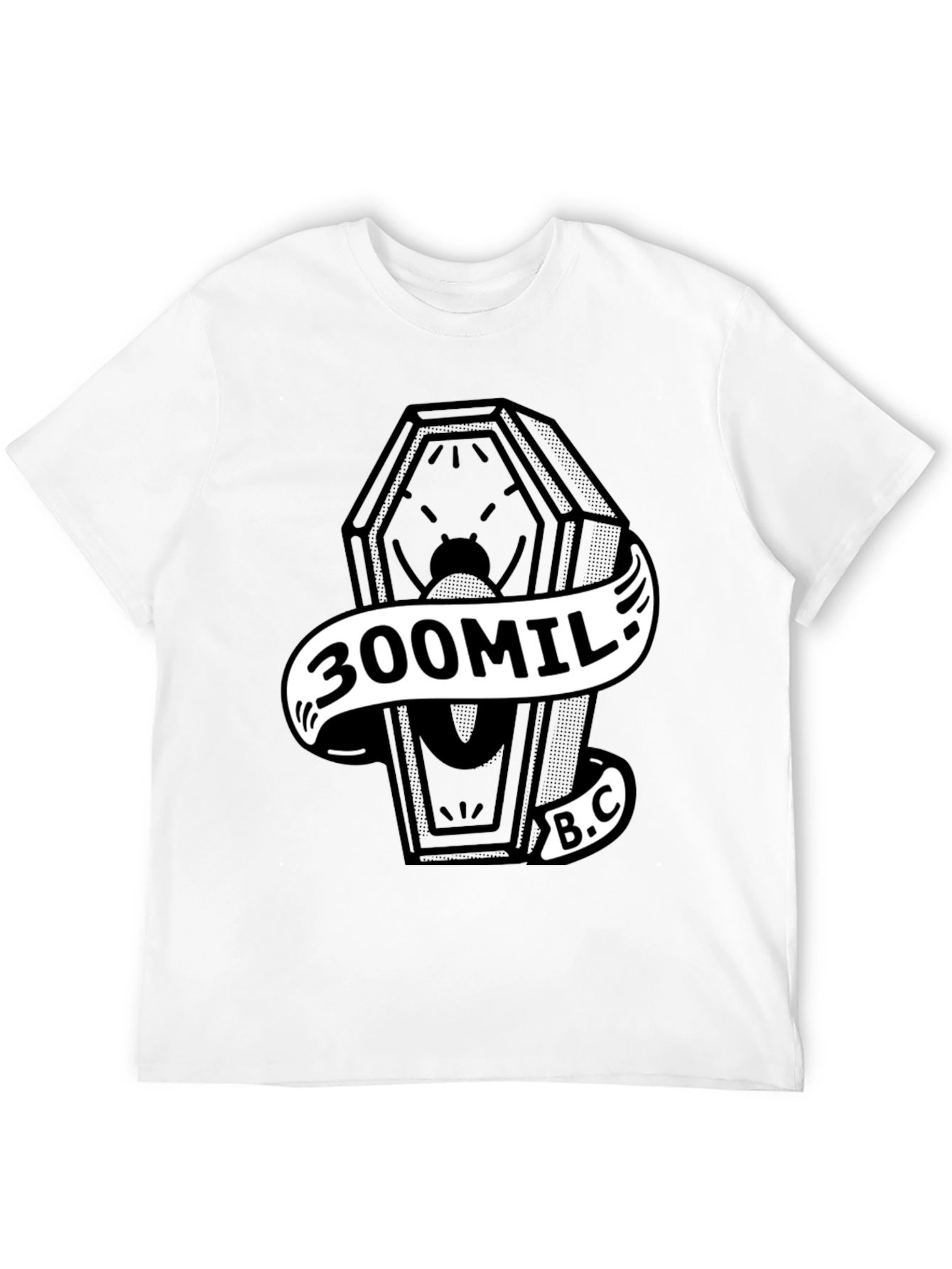 300Mil B.C. Coffin Graphic Black Tee