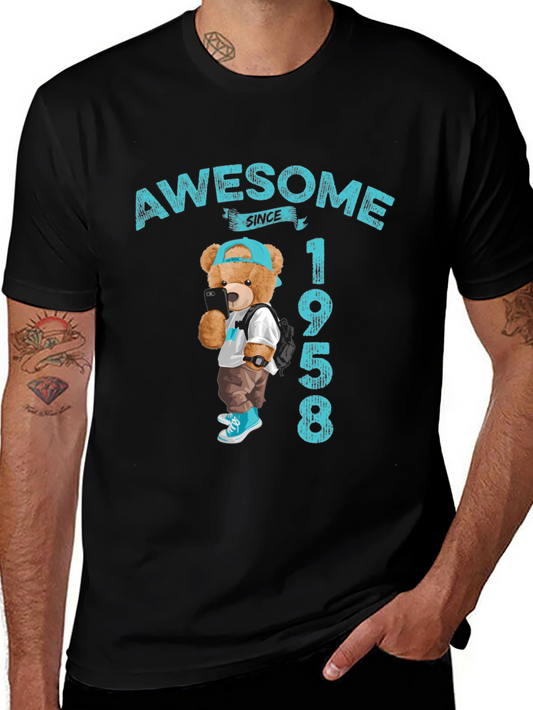 Awesome Since 1958 Teddy Bear Graphic Tee