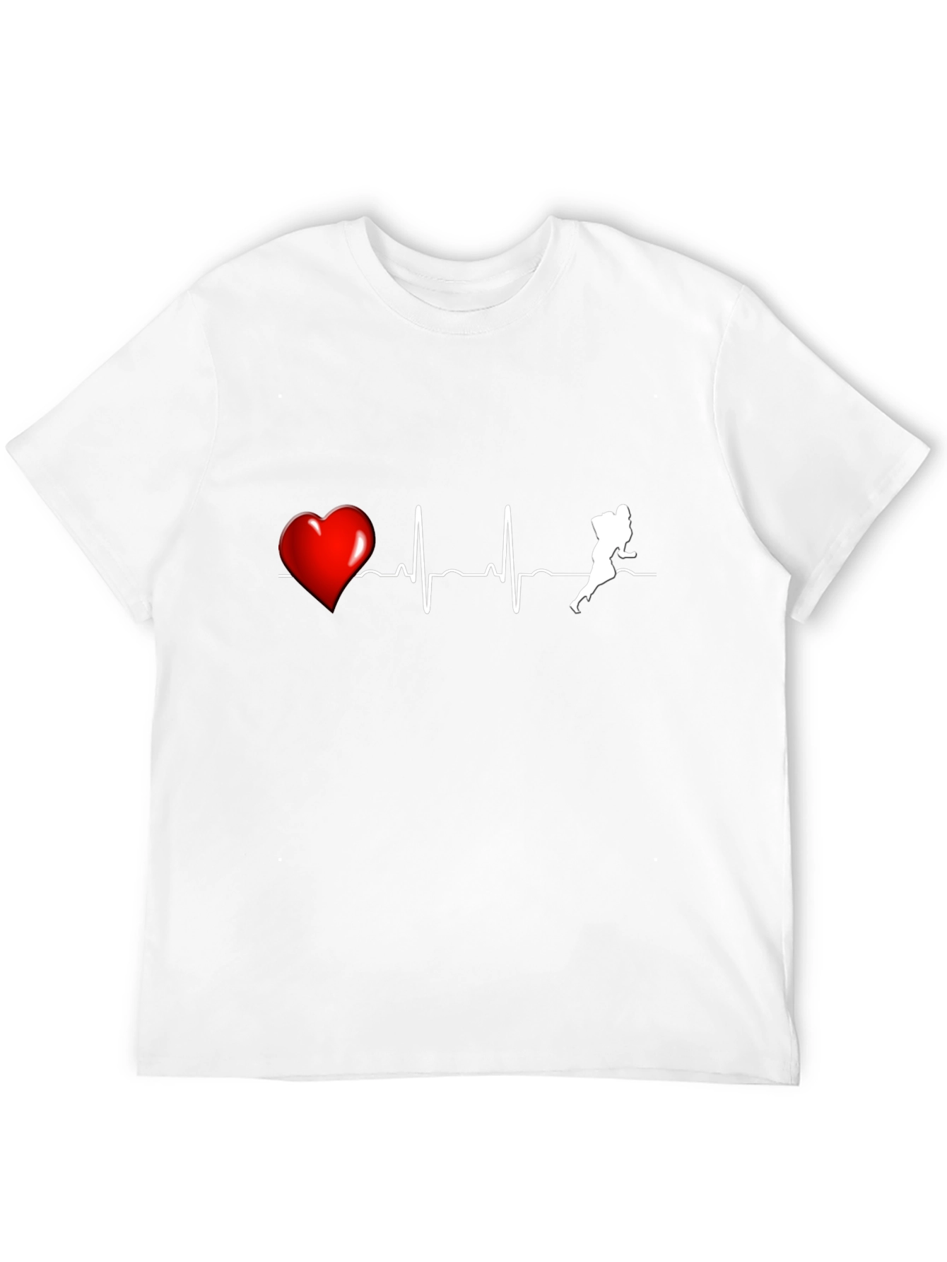 Football Heartbeat T-Shirt