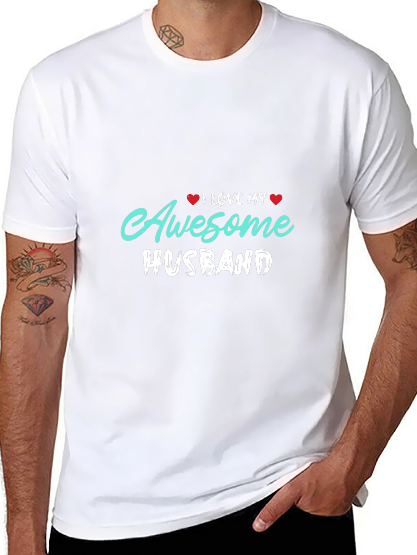 I Love My Awesome Husband Graphic Tee