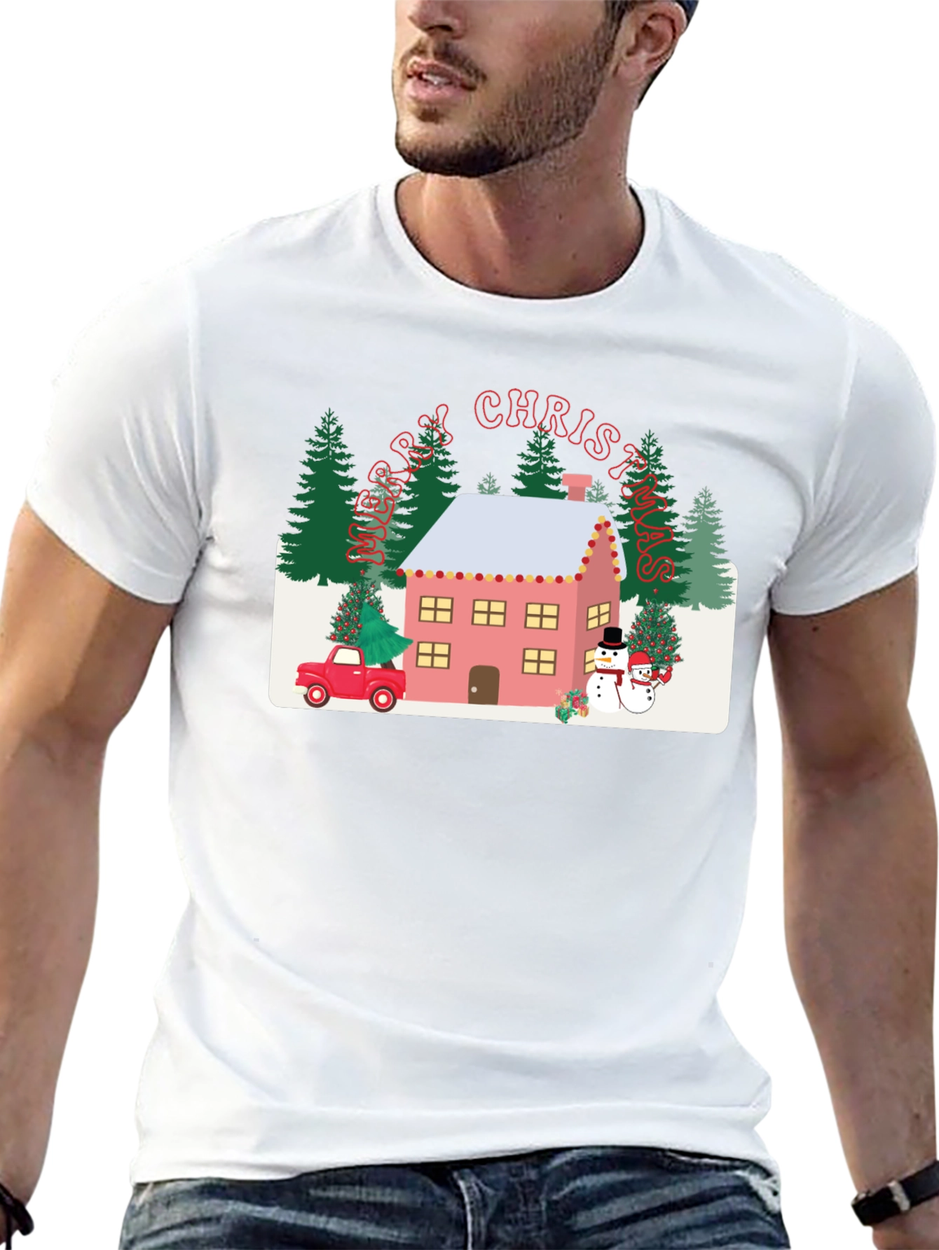 Christmas House Graphic Tee