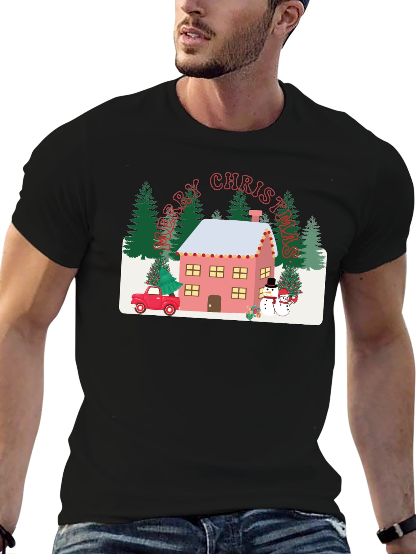 Christmas House Graphic Tee