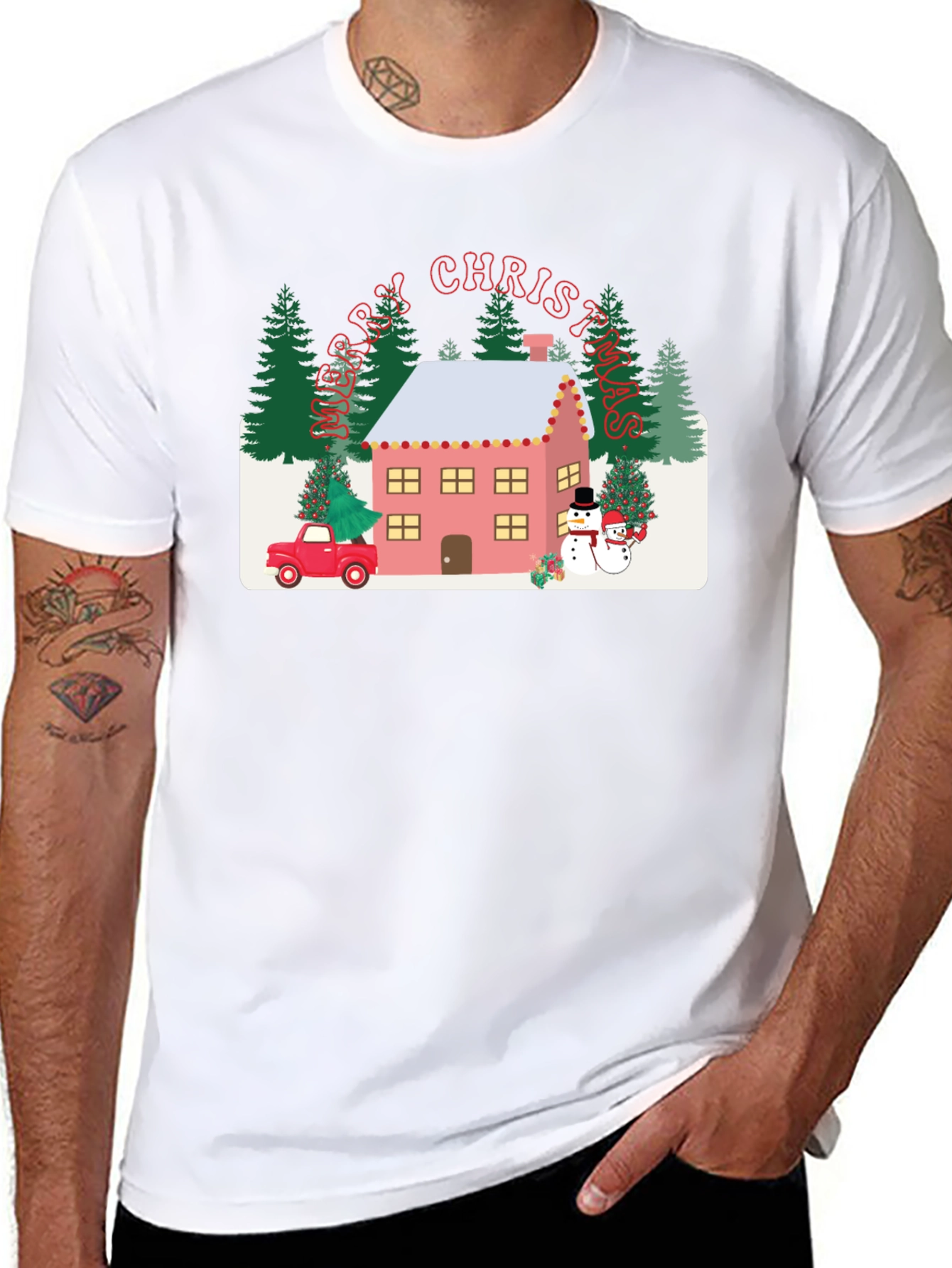 Christmas House Graphic Tee