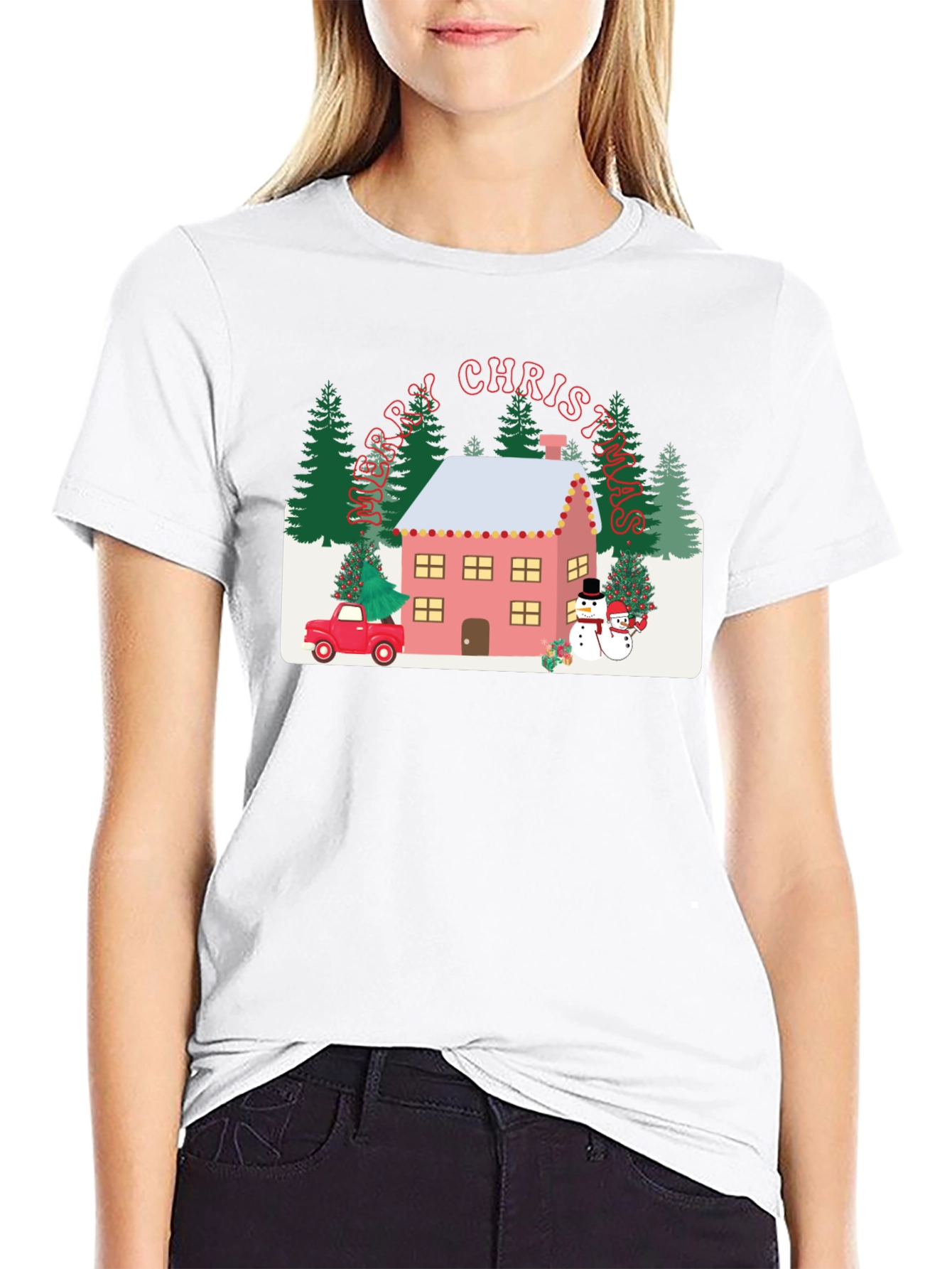 Christmas House Graphic Tee