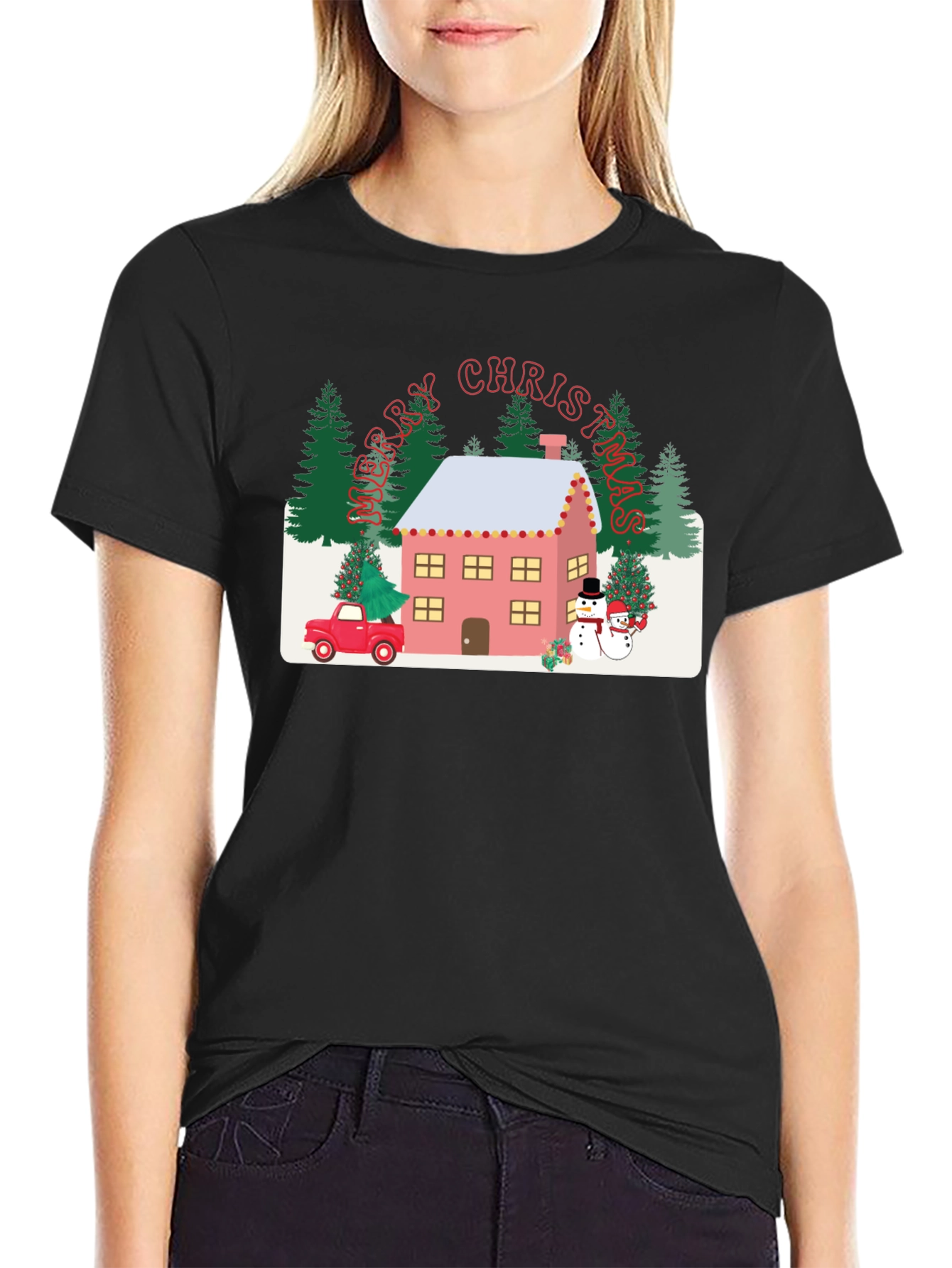 Christmas House Graphic Tee