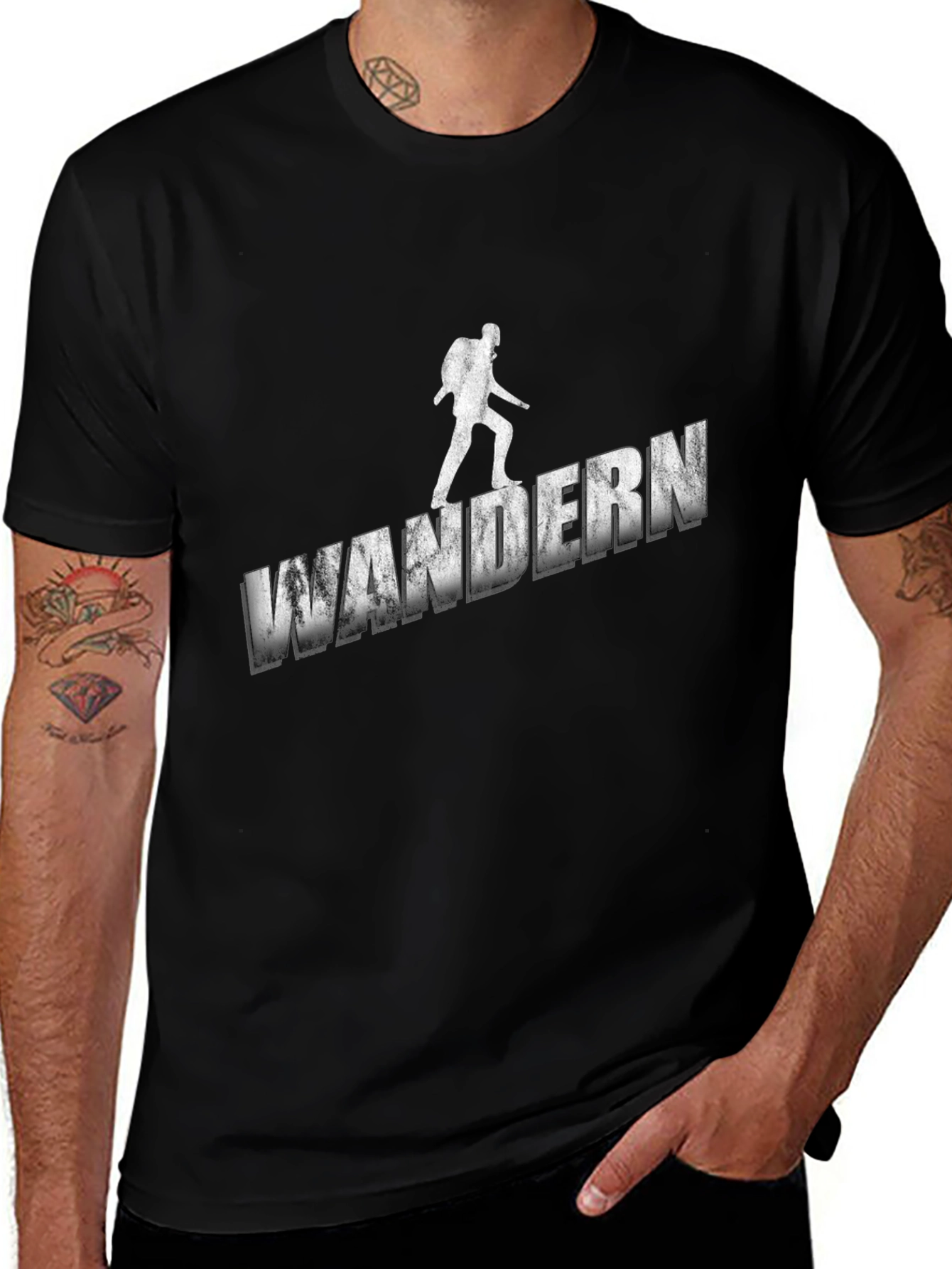Wandern Graphic Tee - Adventure Awaits
