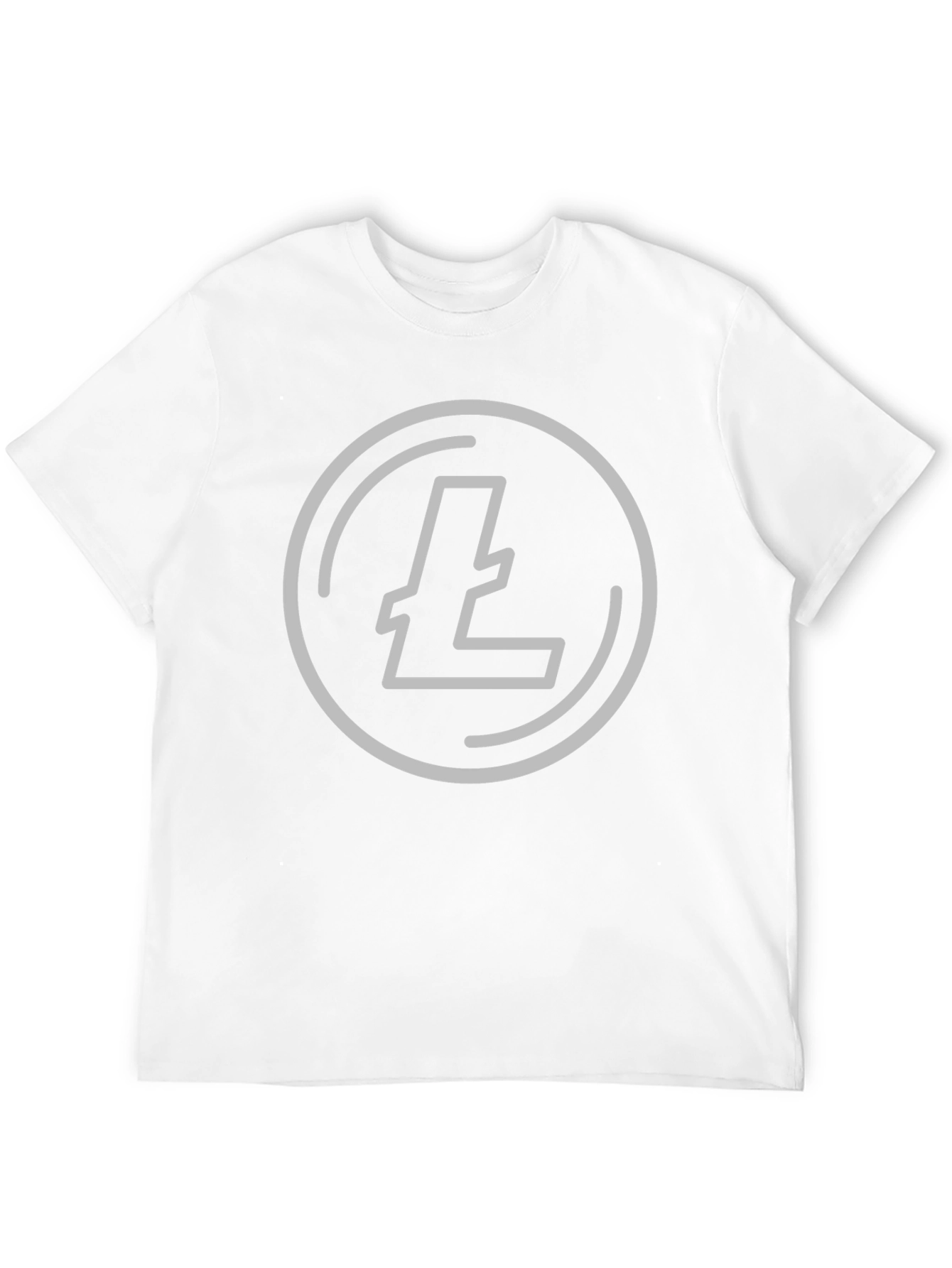 Litecoin Crypto Tee - Black Graphic T-Shirt