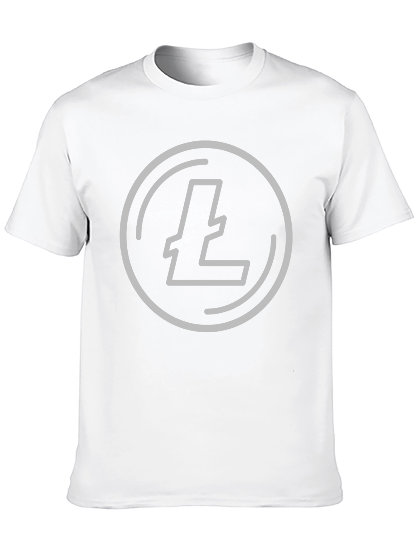Litecoin Crypto Tee - Black Graphic T-Shirt