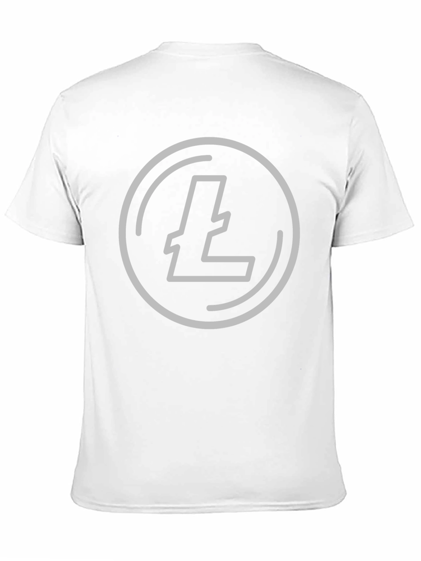 Litecoin Crypto Tee - Black Graphic T-Shirt