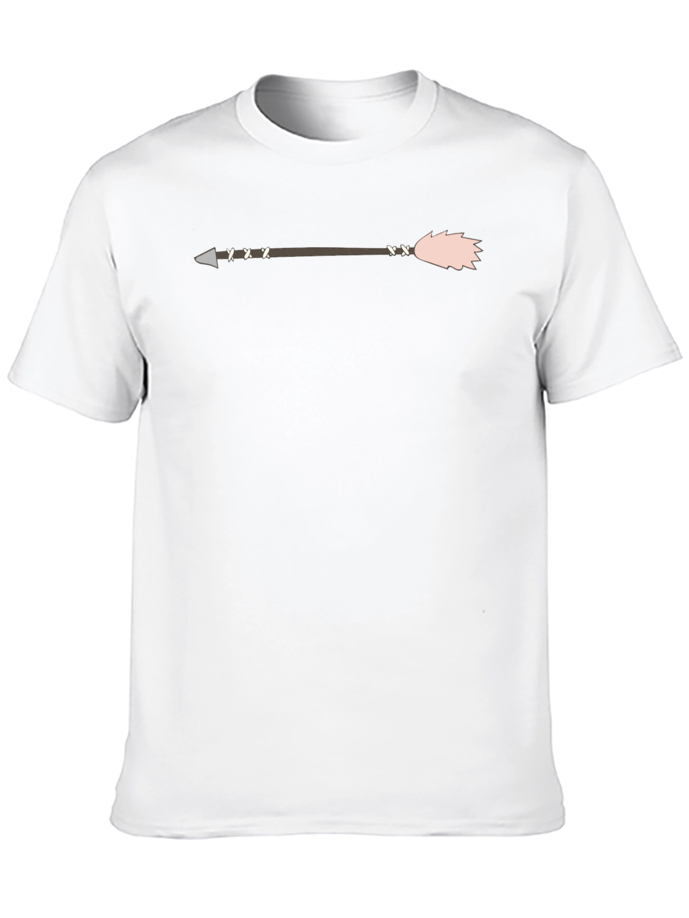 Arrow Graphic Tee - Mens Black Cotton T-Shirt