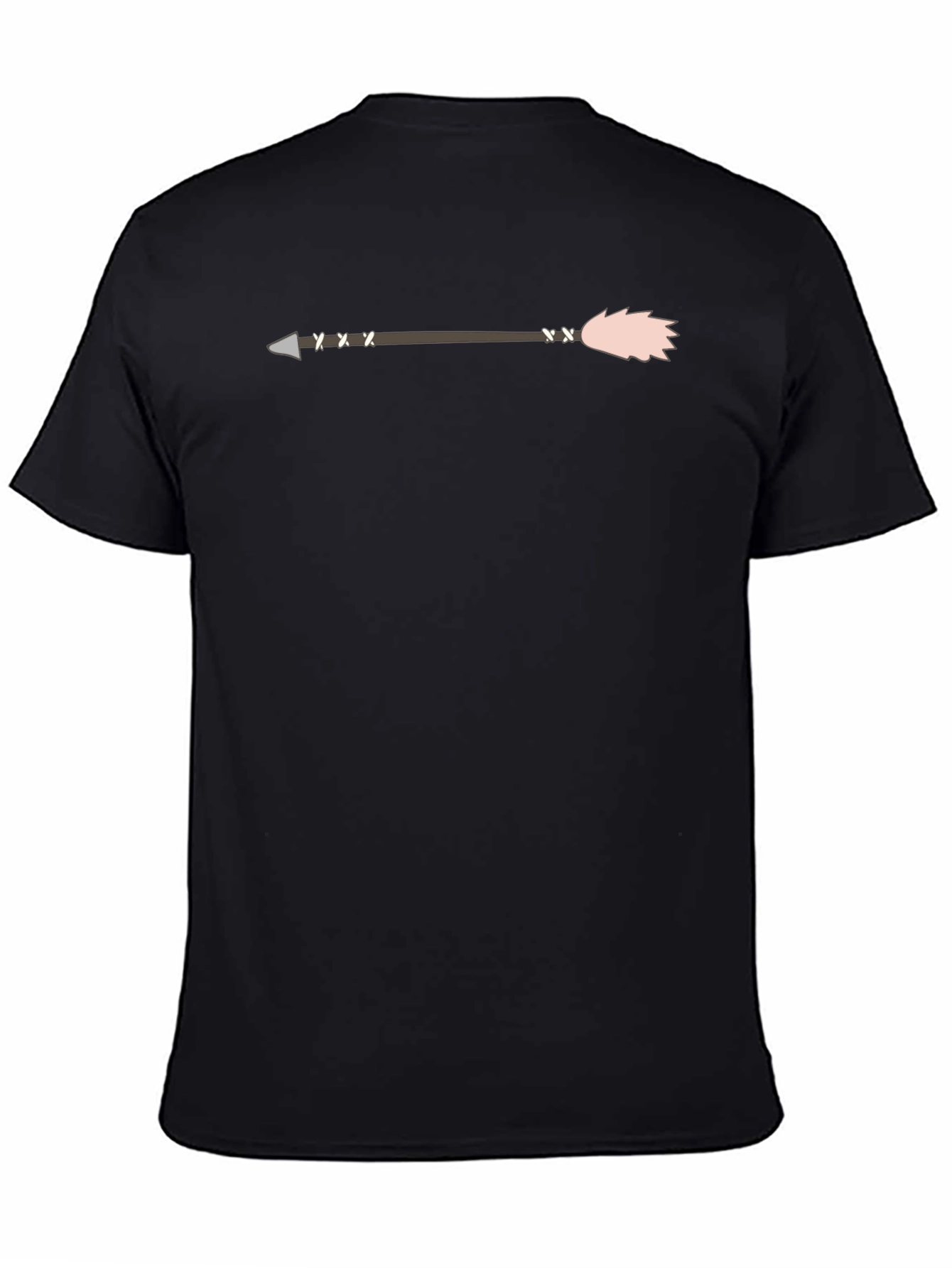 Arrow Graphic Tee - Mens Black Cotton T-Shirt