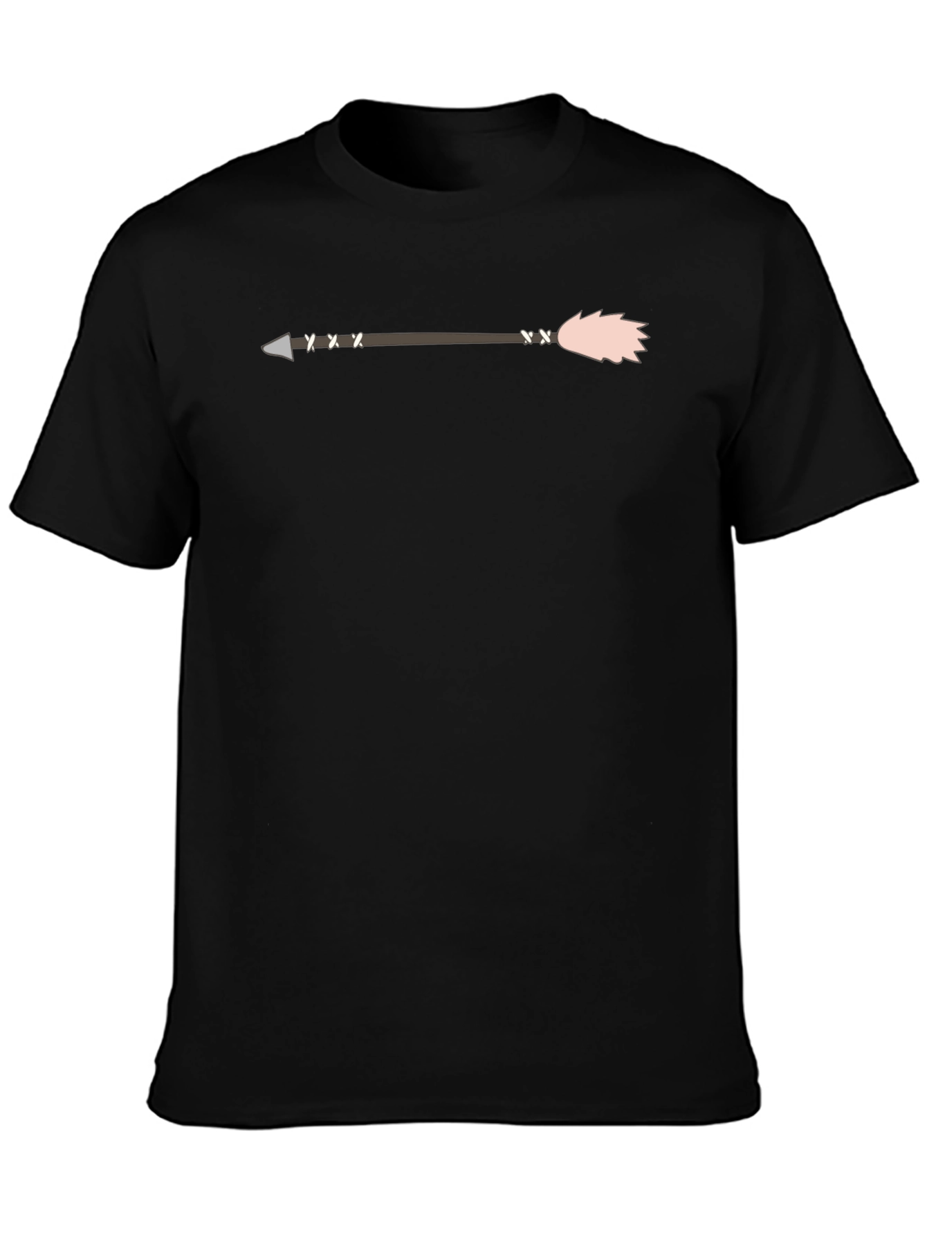 Arrow Graphic Tee - Mens Black Cotton T-Shirt