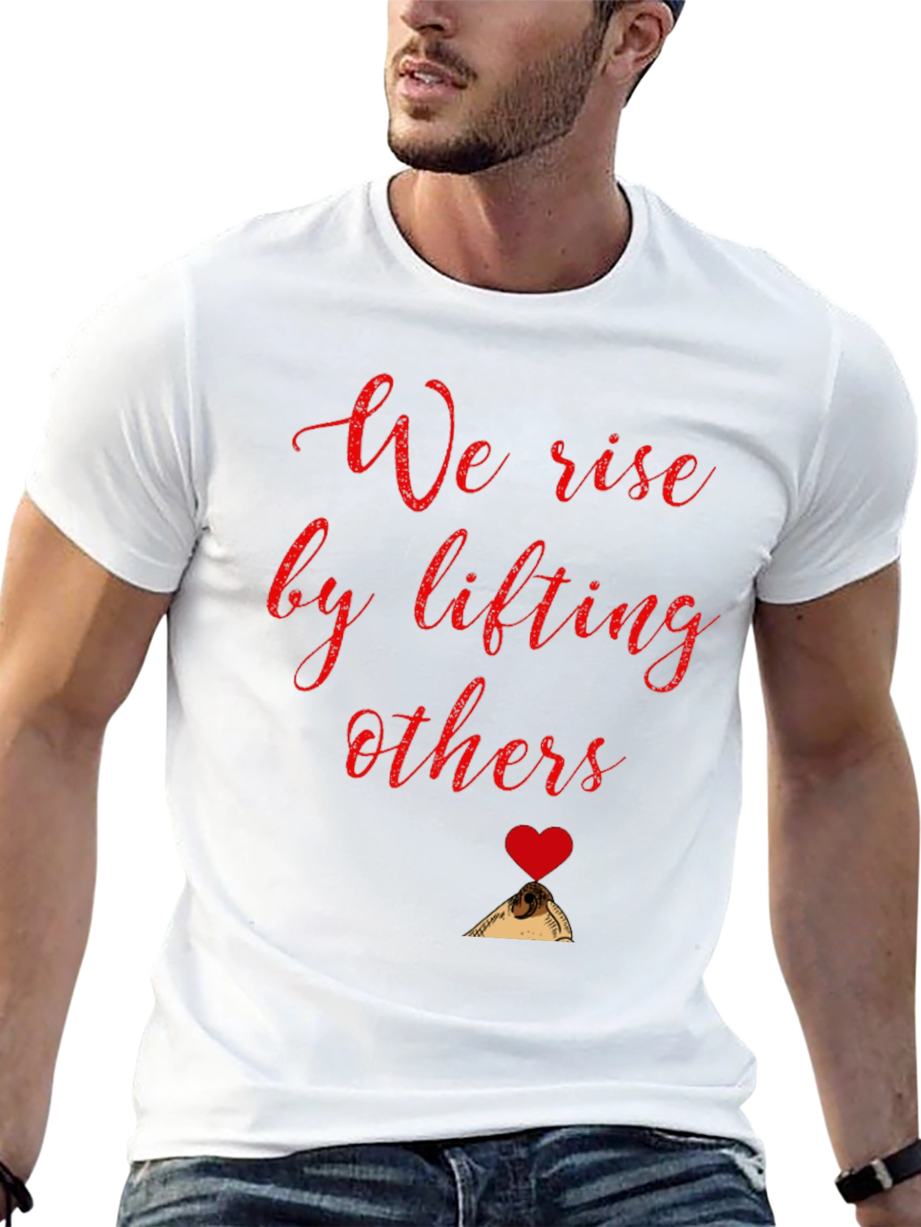 We Rise by Lifting Others Black T-Shirt