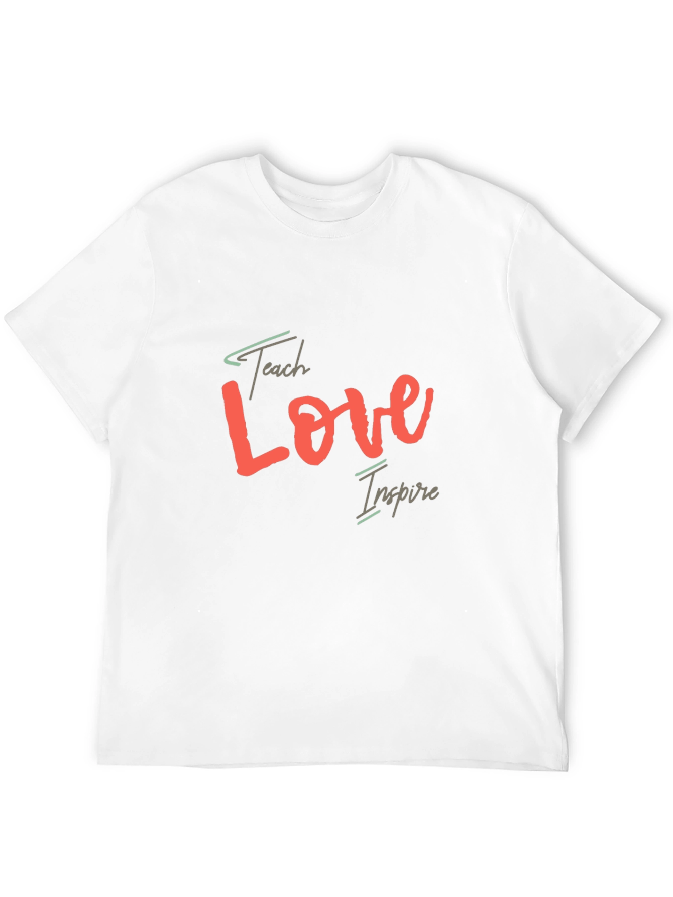 Teach Love Inspire T-Shirt - Black Casual Tee