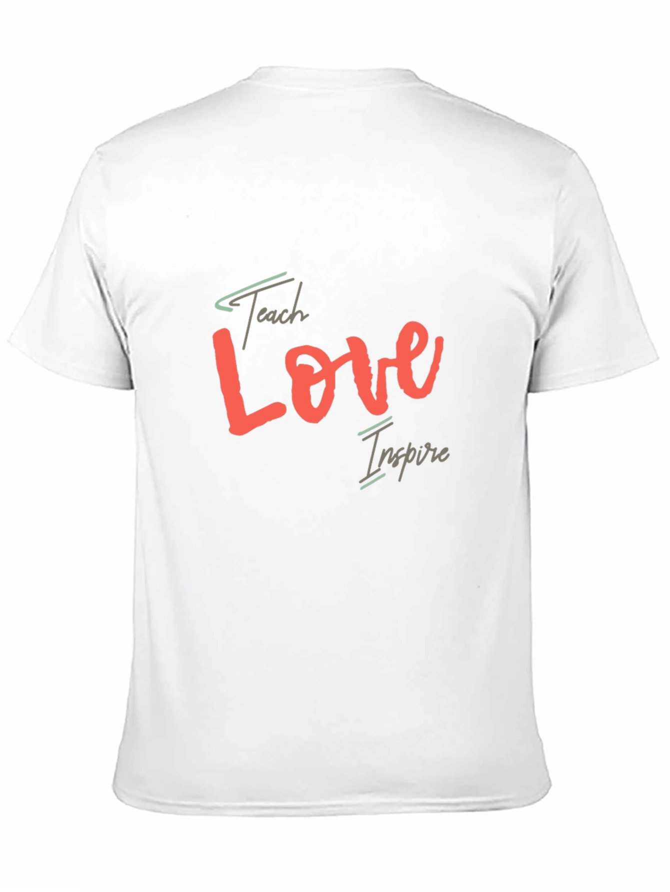 Teach Love Inspire T-Shirt - Black Casual Tee