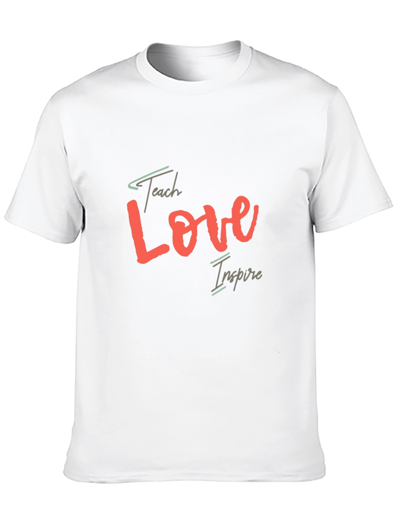 Teach Love Inspire T-Shirt - Black Casual Tee