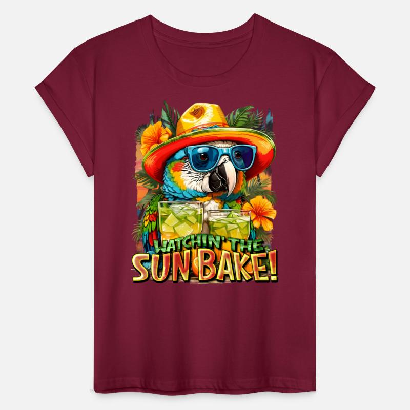 Watching The Sun Bake Sunbaking Tropical Parrot