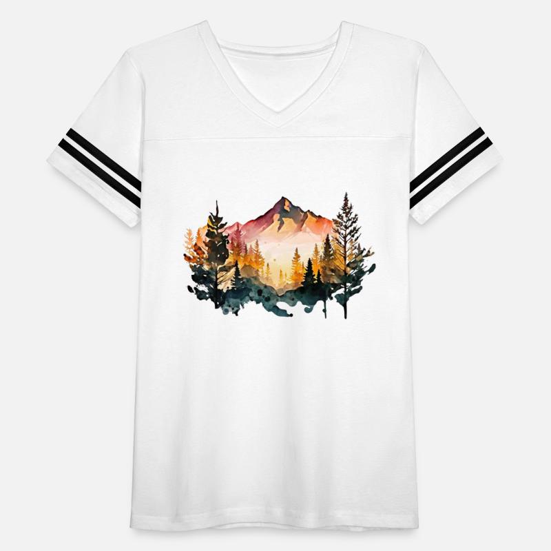 Watercolor Mountains Nature Hiking Explore Wild 2