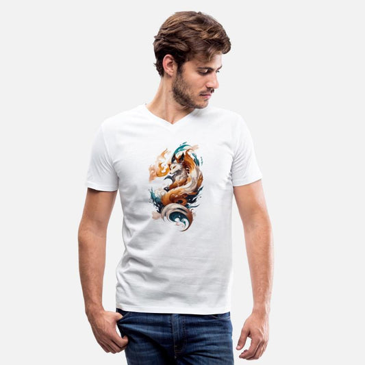 Waves of Fantasy: Elegant Japanese Kitsune Fox