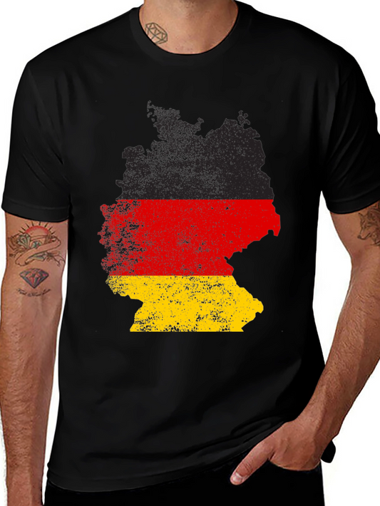 Germany Flag Map T-Shirt - Patriotic Graphic Tee