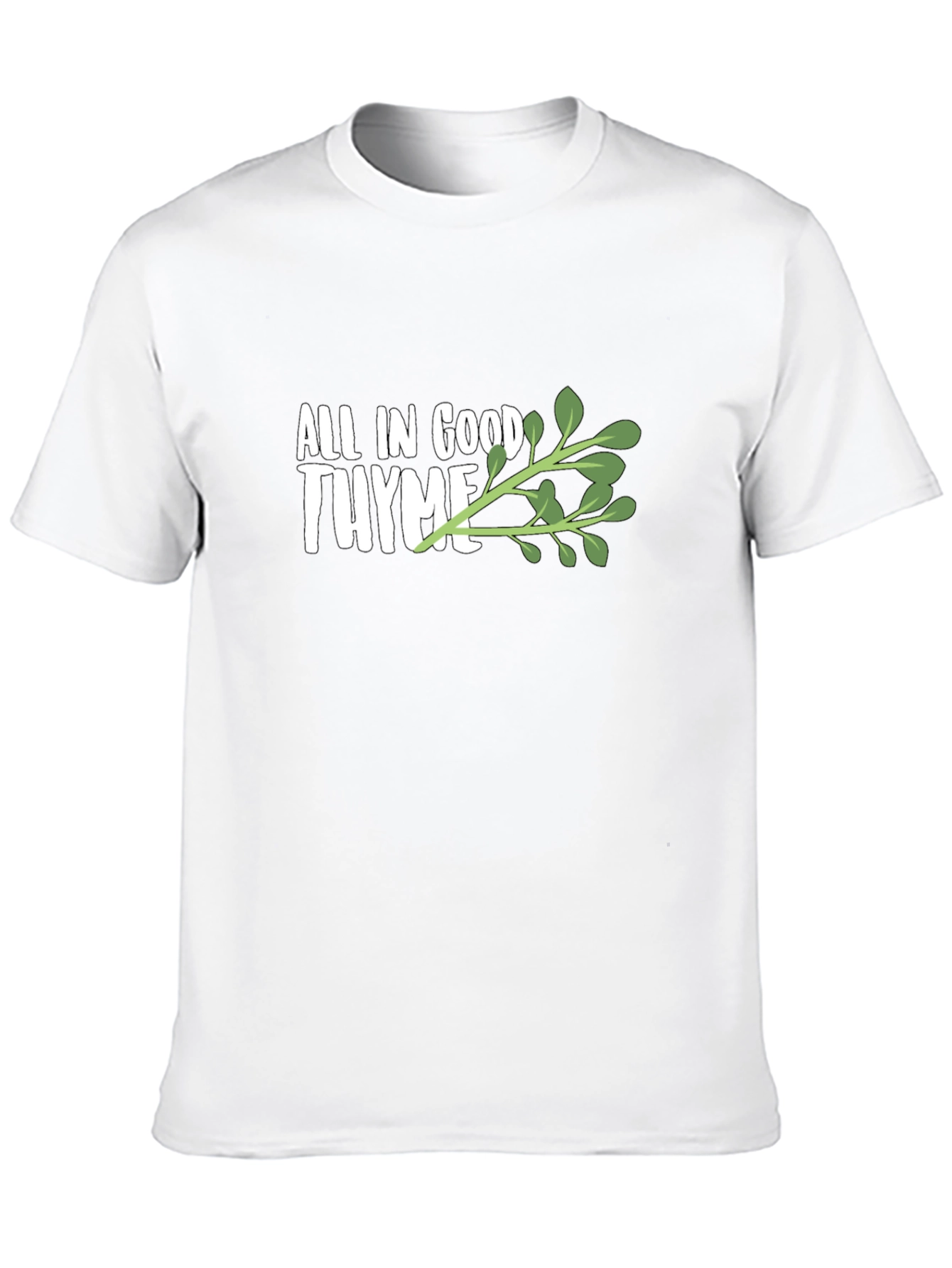 All in Good Thyme Black Graphic Tee