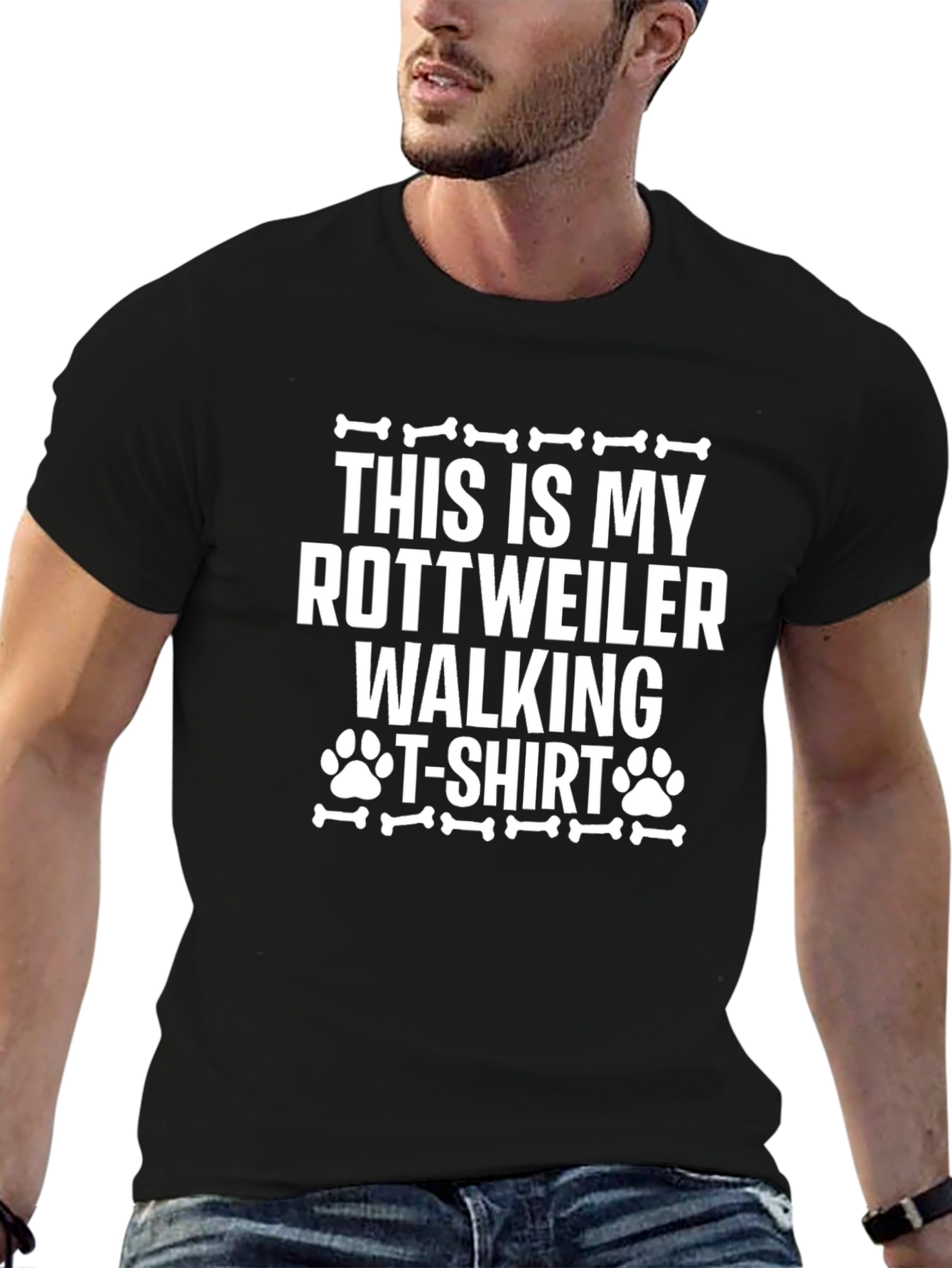 Rottweiler Walking T-Shirt | Dog Lover Tee