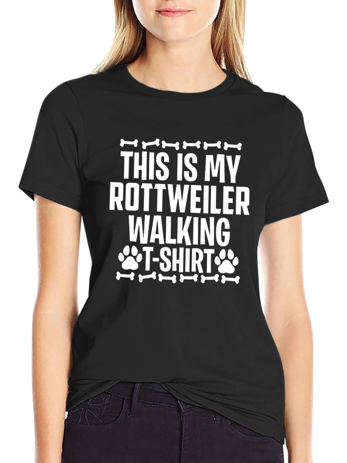 Rottweiler Walking T-Shirt | Dog Lover Tee