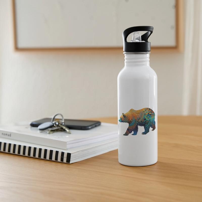 Wild Bear Watercolor Colorful Nature Outdoor