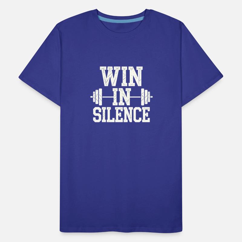 WIN IN SILENCE Fitness Motivation Strong Quote