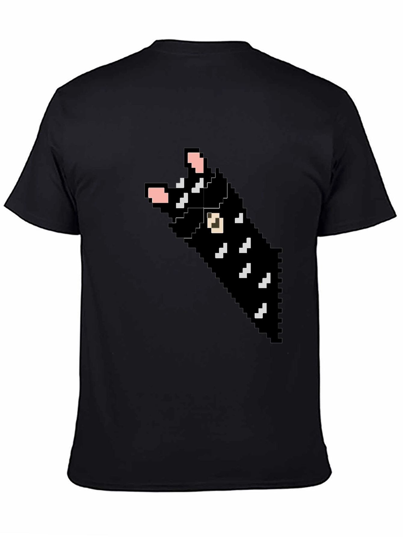 Pixel Cat T-Shirt - Black