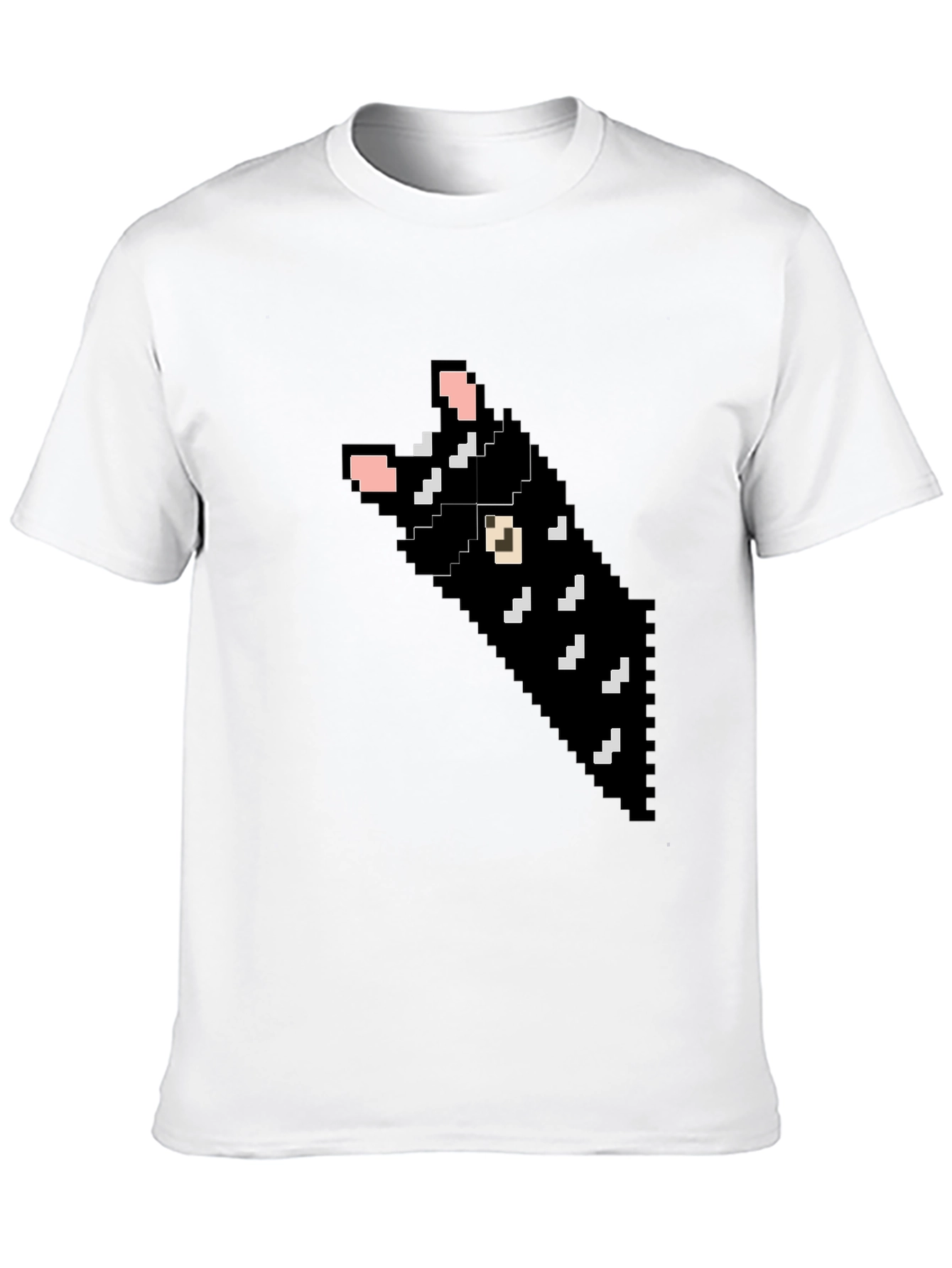 Pixel Cat T-Shirt - Black