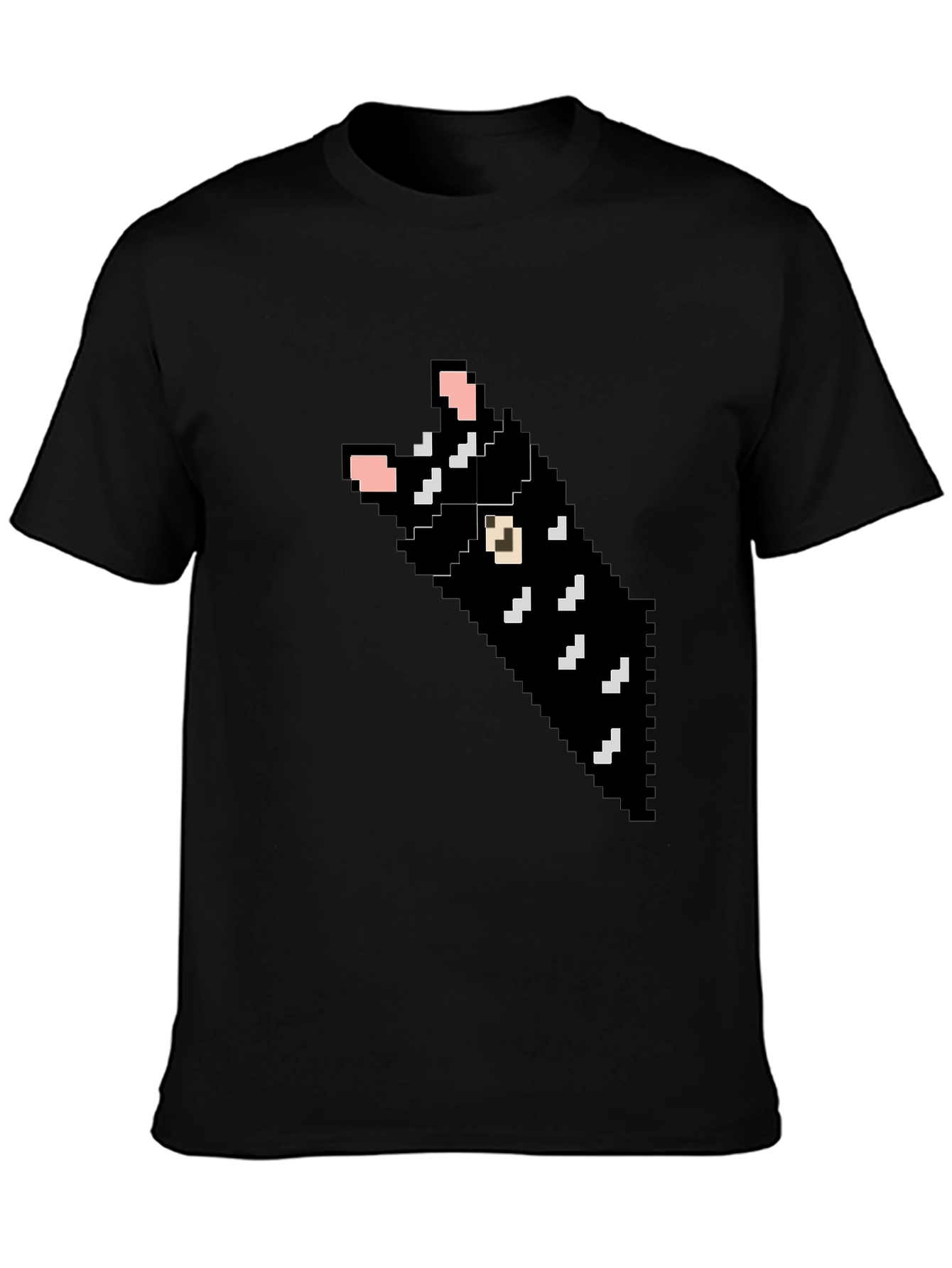Pixel Cat T-Shirt - Black