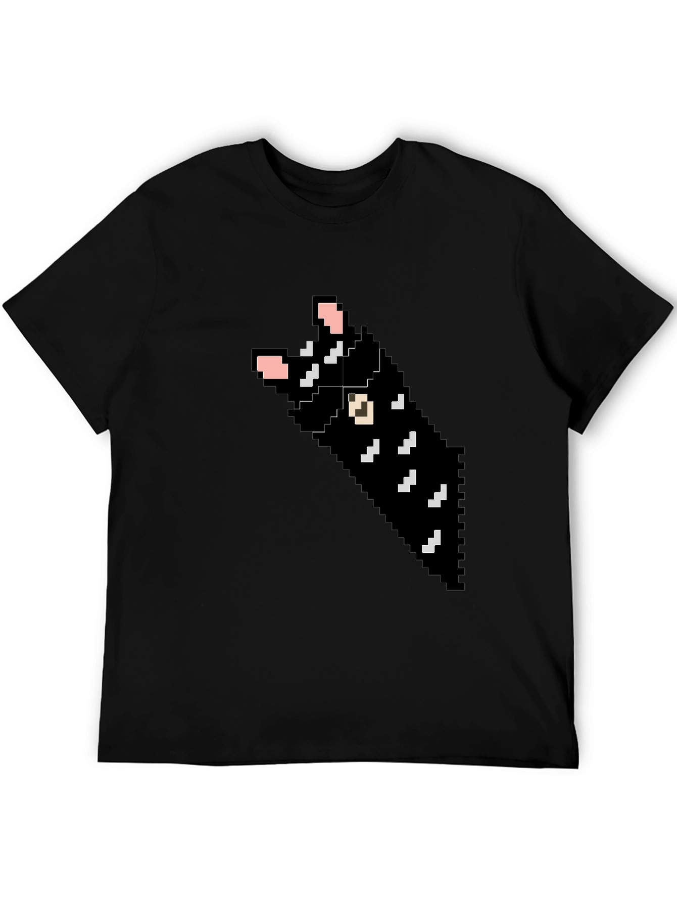 Pixel Cat T-Shirt - Black