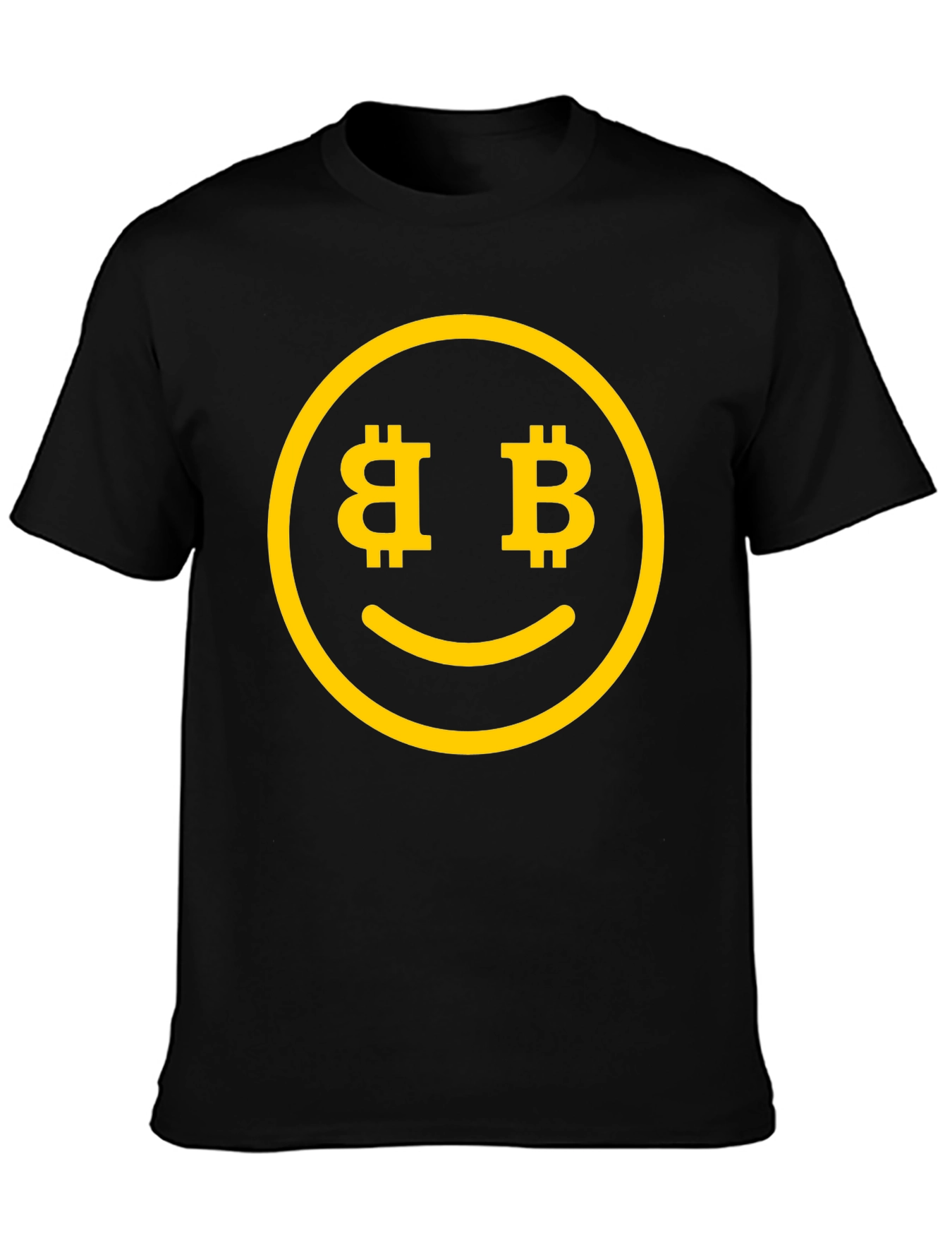 Bitcoin Smiley Face T-Shirt - Crypto Currency Tee
