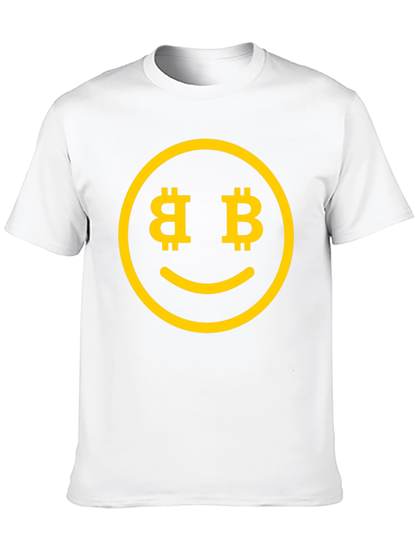 Bitcoin Smiley Face T-Shirt - Crypto Currency Tee