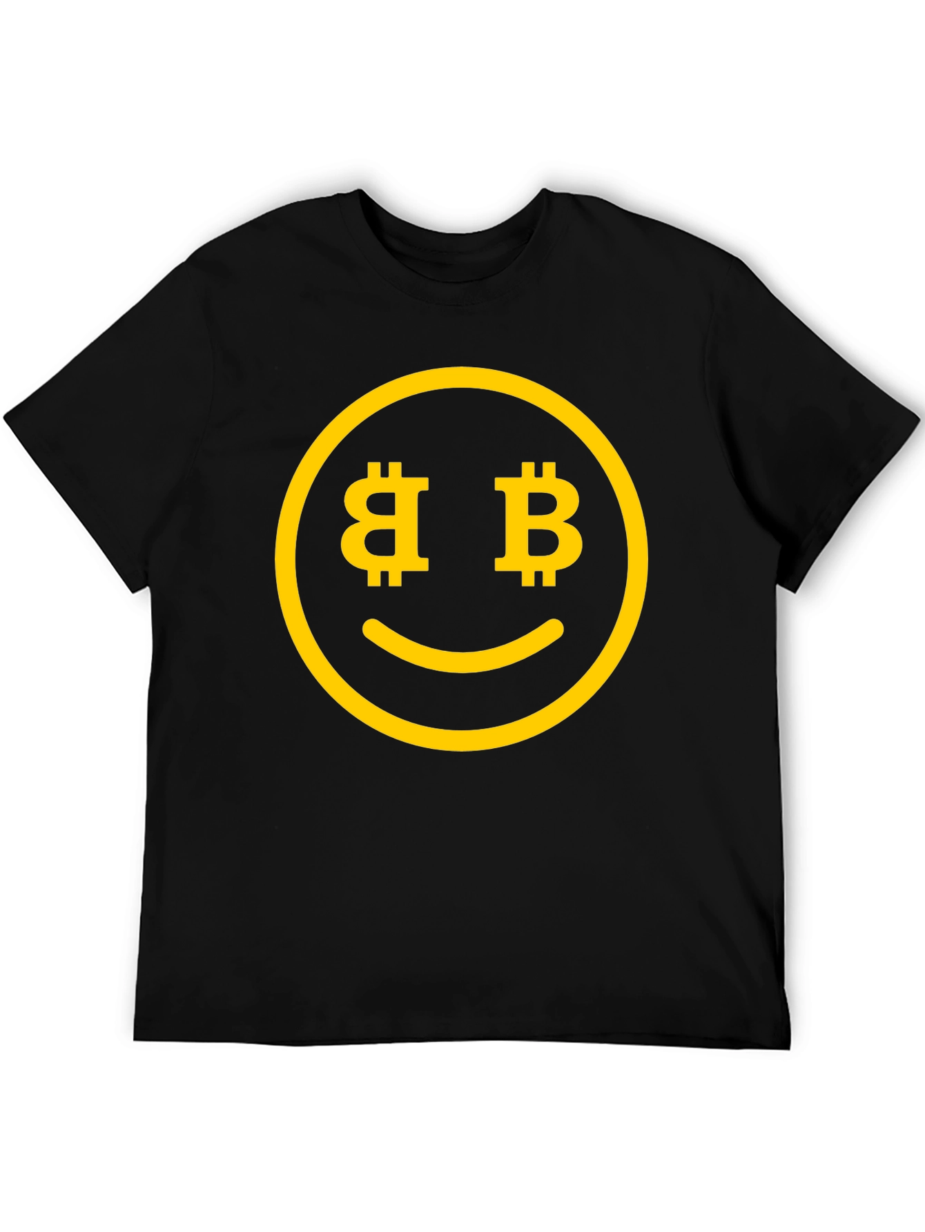 Bitcoin Smiley Face T-Shirt - Crypto Currency Tee