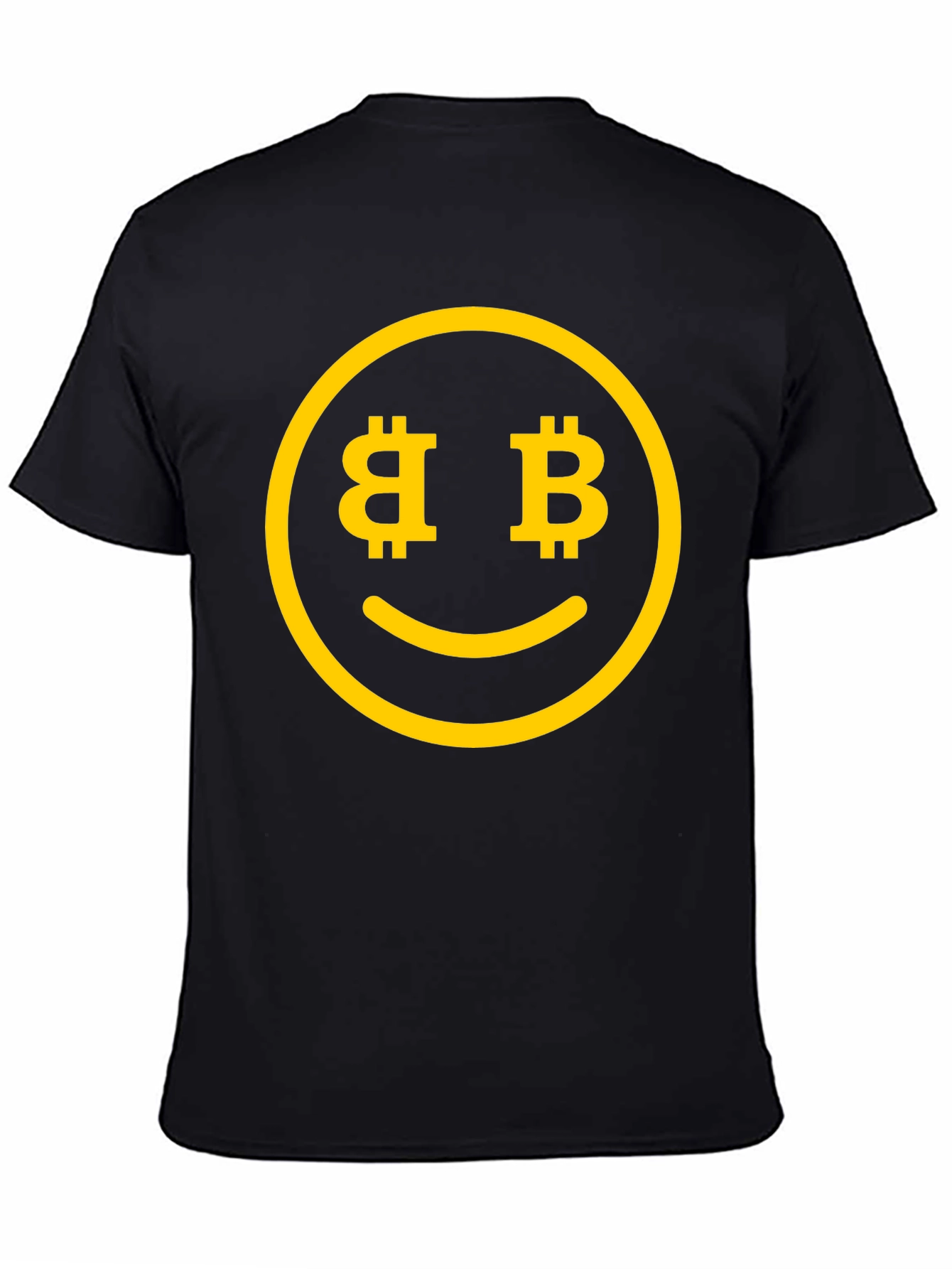 Bitcoin Smiley Face T-Shirt - Crypto Currency Tee