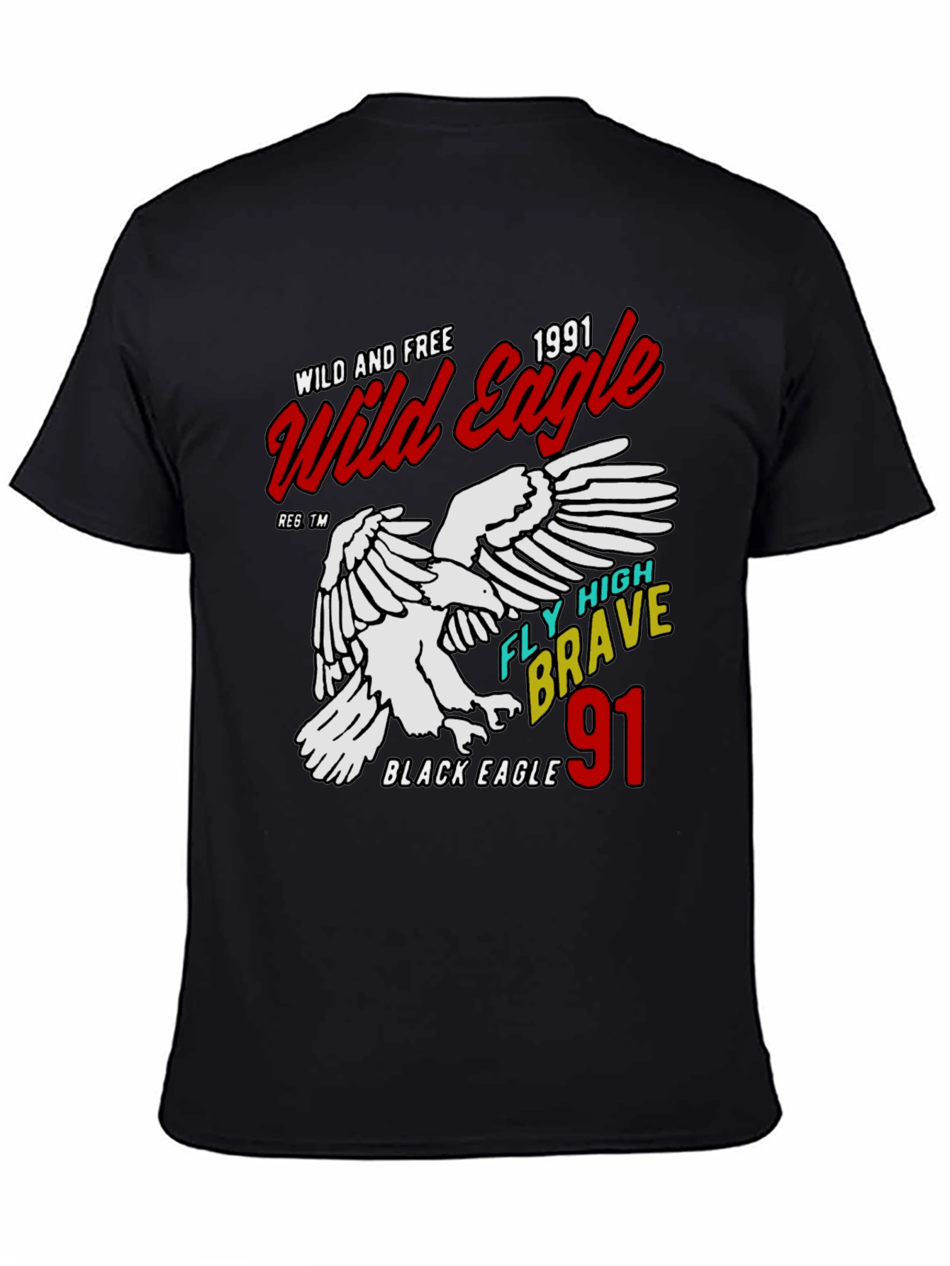 Wild Eagle 1991 Graphic Tee - Black