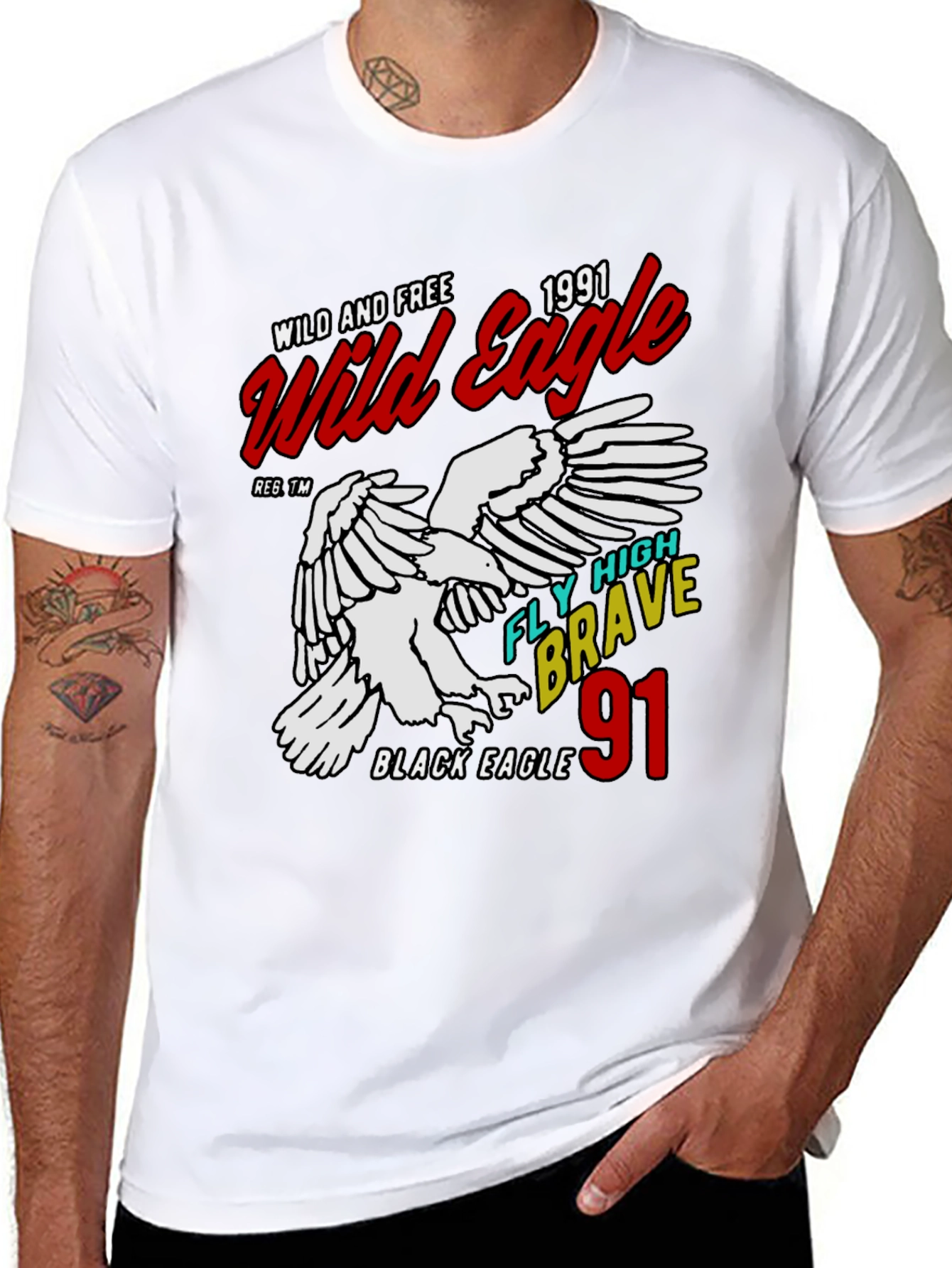 Wild Eagle 1991 Graphic Tee - Black