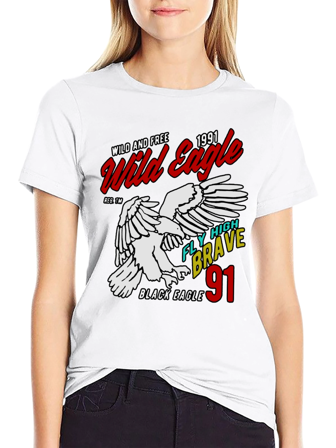 Wild Eagle 1991 Graphic Tee - Black