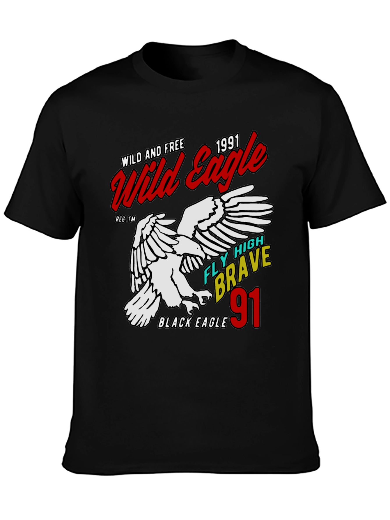 Wild Eagle 1991 Graphic Tee - Black